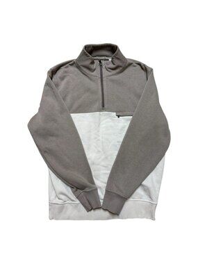 Tasc Performance Men’s Large Quarter Zip Pullover Colorblock Bamboo Blend